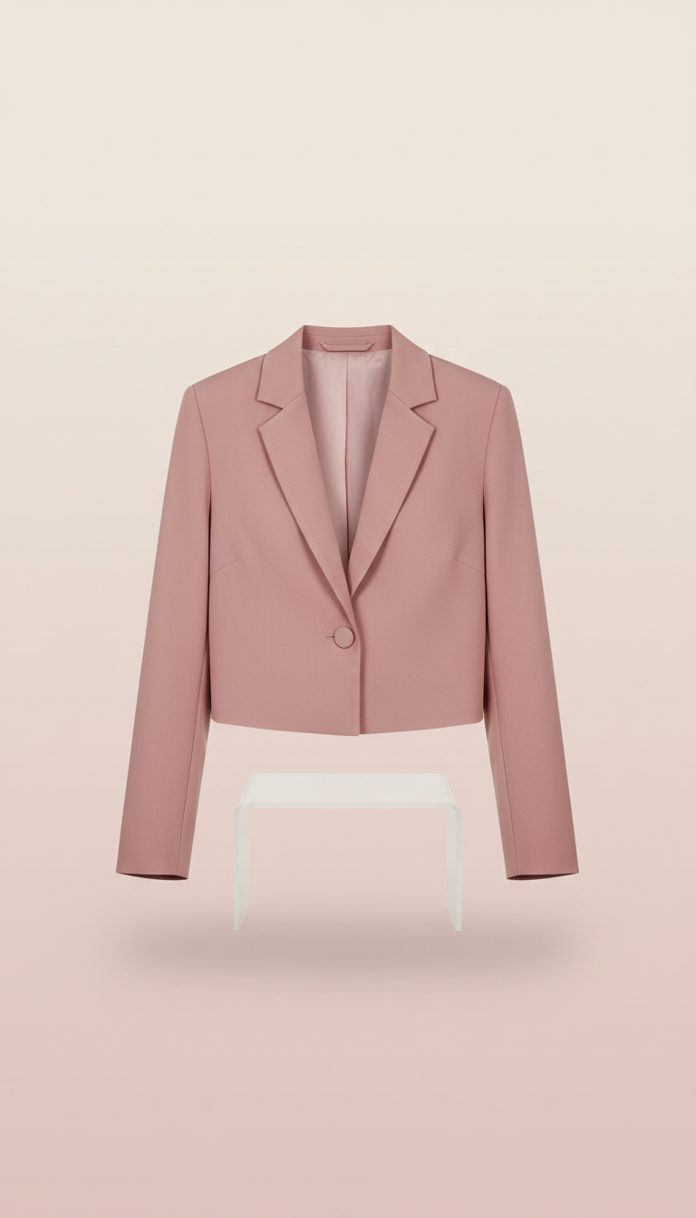 Dusty Rose Cropped Blazer